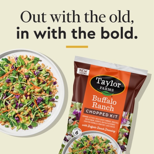 Taylor Farms® Buffalo Ranch Chopped Salad Kit Bag Perspective: right