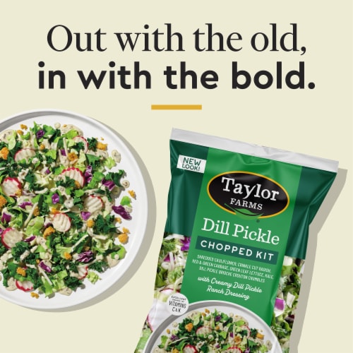 Taylor Farms® Dill Pickle Chopped Salad Kit Bag Perspective: right