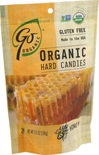 Go Naturally Organic Honey Hard Candies Perspective: right