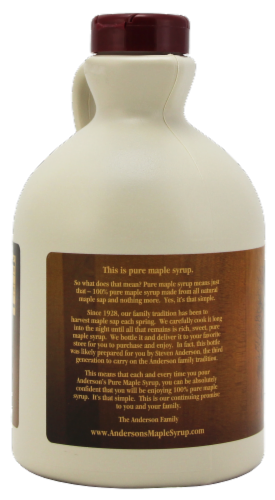 Anderson's Pure Maple Syrup Perspective: right