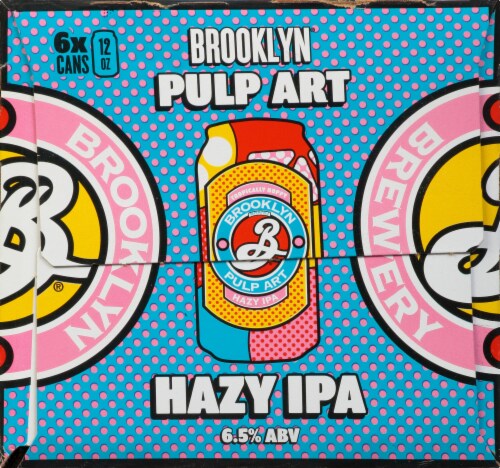 Brooklyn Brewery Pulp Art Hazy IPA Beer Perspective: right
