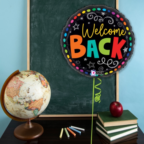 Back to School Welcome Back Helium Filled Balloons Perspective: right