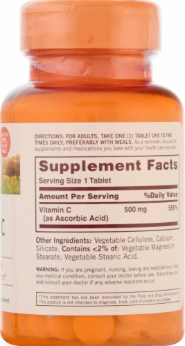 Sundown Naturals Vitamin C Tablets 500mg Perspective: right