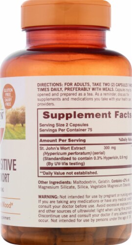 Sundown Naturals St. John's Wort Capsules 300mg Perspective: right