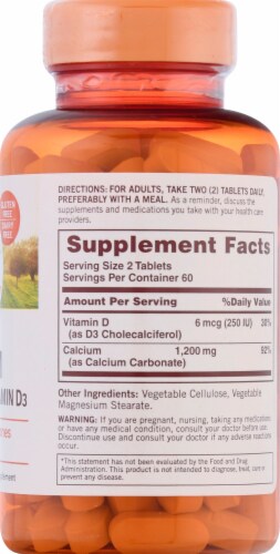 Sundown Naturals  Calcium plus Vitamin D3Tablets 600mg Perspective: right