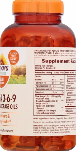 Sundown Naturals Triple Omega 3-6-9 Softgels Perspective: right