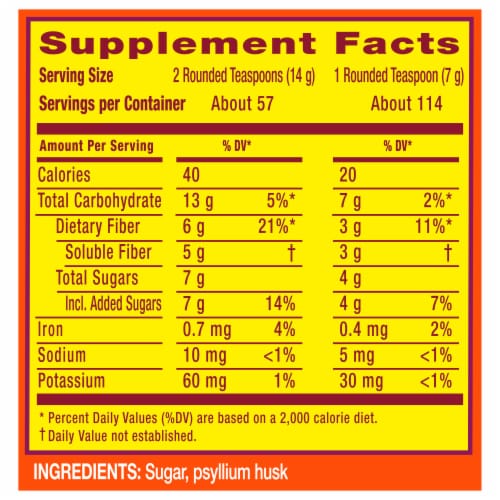 Metamucil Daily Psyllium Husk Powder Supplement Perspective: right