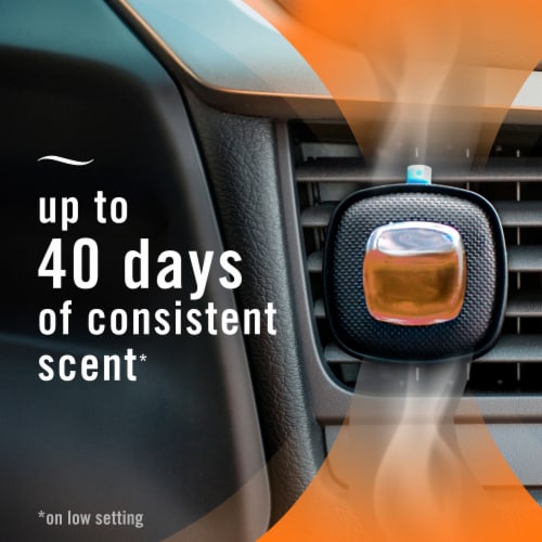 Febreze AUTO Air Freshener Odor-Fighting Automotive Vent Clip Smoke Odor Eliminator Scent Perspective: right