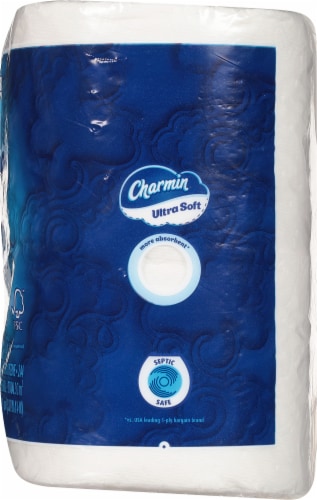 Charmin® Ultra Soft Mega Rolls Toilet Paper Tissue Perspective: right