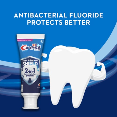 Crest Kids Enamel + Cavity Protection Strawberry Flavor Toothpaste Perspective: right