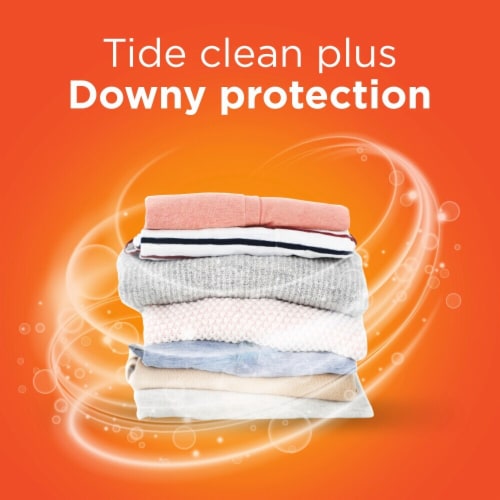 Tide® HE Plus Downy April Fresh™ Liquid Laundry Detergent Perspective: right