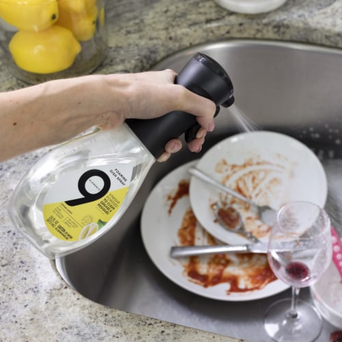 9 Elements Foaming Dish Spray Dish Soap Lemon Scent Perspective: right