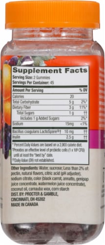 Align® Probiotic Dualbiotic Prebiotic + Probiotic Dietary Supplement Gummies Perspective: right