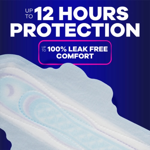 Always Ultra Thin Size 5 Extra Heavy Overnight Unscented Pads with Wings Perspective: right