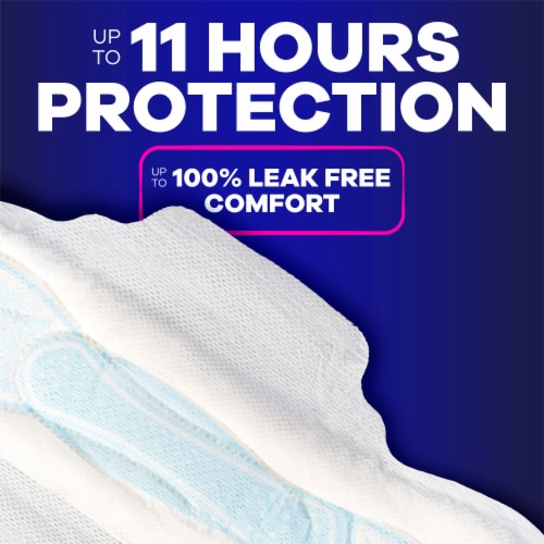 Always Maxi Size 4 Overnight Unscented Pads With Wings Perspective: right
