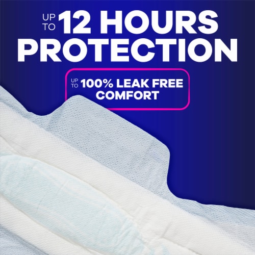 Always Maxi Pads with Wings Extra Heavy Overnight Absorbency Size 5 Unscented Perspective: right