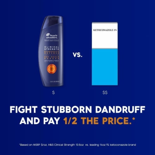 Head & Shoulders Clinical Dandruff Defense + Dry Scalp Rescue Shampoo Twin Pack Perspective: right