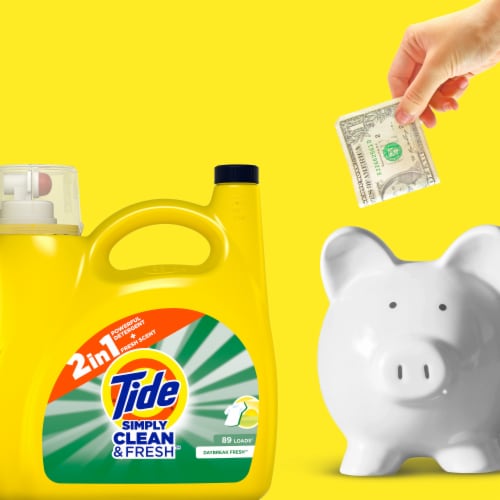 Tide Simply Daybreak Fresh Liquid Laundry Detergent Perspective: right