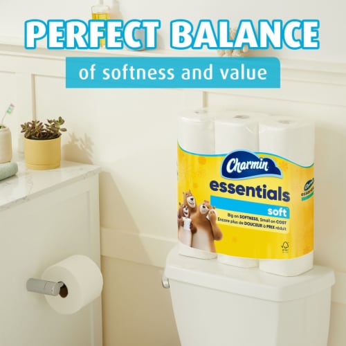 Charmin Essentials Soft Toilet Paper 9 Mega Roll Perspective: right
