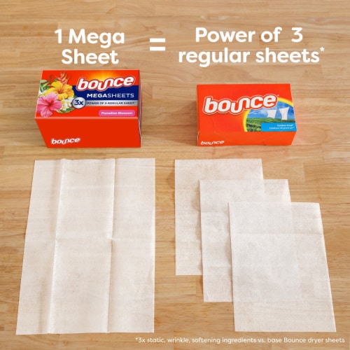 Bounce Lasting Fresh Outdoor Fresh Mega Dryer Sheets Perspective: right