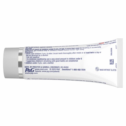 Crest 3D White Brilliance Blast Teeth Whitening Toothpaste Perspective: right