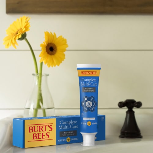 Burt's Bees® Complete Multi-Care Fluoride Toothpaste Perspective: right