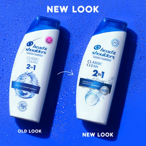 Head and Shoulders 2 in 1 Classic Clean Dandruff Shampoo and Conditioner Perspective: right