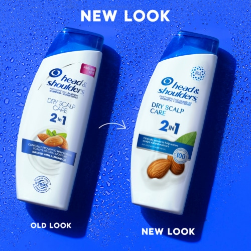 Head and Shoulders Dandruff 2in1 Shampoo and Conditioner, Dry Scalp Care Almond Oil for Daily Use Perspective: right