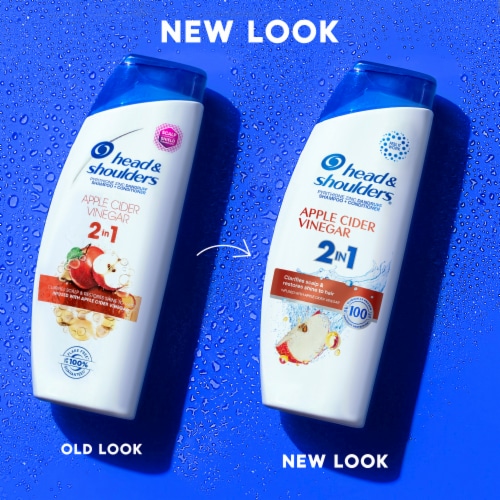 Head and Shoulders Dandruff 2 in 1 Shampoo and Conditioner, Apple Cider Vinegar for Daily Use Perspective: right