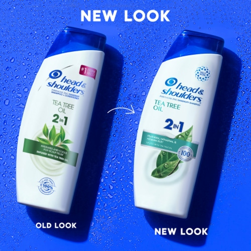 Head and Shoulders Dandruff 2 in 1 Shampoo and Conditioner, Tea Tree Oil for Daily Use Perspective: right