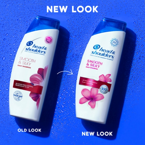 Head and Shoulders Smooth and Silky Dandruff Shampoo Perspective: right
