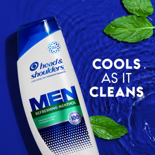 Head and Shoulders Dandruff Men's Shampoo, Refreshing Menthol for Daily Use Perspective: right