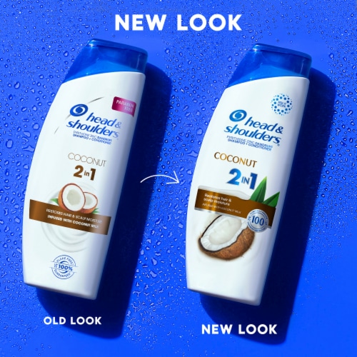 Head and Shoulders Dandruff 2 in 1 Shampoo and Conditioner, Coconut for Daily Use Perspective: right