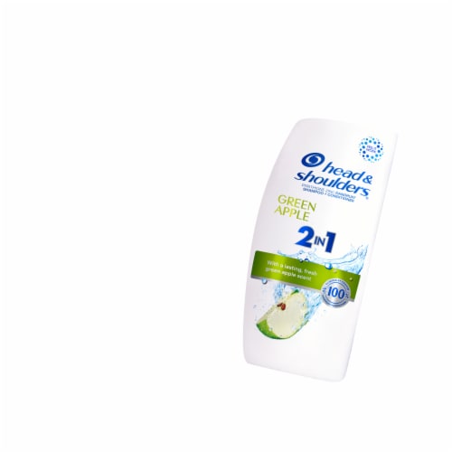 Head and Shoulders Dandruff 2 in 1 Shampoo and Conditioner, Green Apple for Daily Use Perspective: right