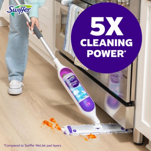Swiffer PowerMop Multi-Surface Floor Cleaning Fresh Scent Mopping Kit Perspective: right