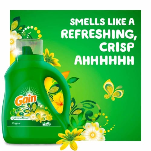 Gain + Aroma Boost HEC Original Scent Liquid Laundry Detergent Perspective: right