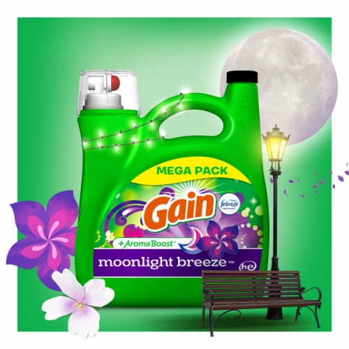 Gain With Febreze Moonlight Breeze Liquid Laundry Detergent Perspective: right