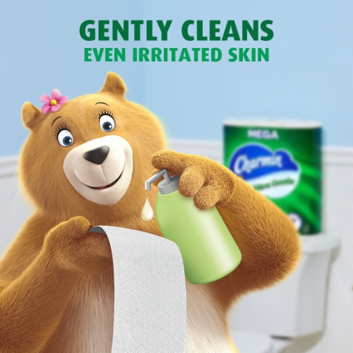 Charmin Ultra Gentle Mega Roll Toilet Paper Perspective: right