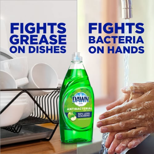 Dawn® Antibacterial 50% Less Scrubbing Apple Blossom Dishwashing Liquid Perspective: right