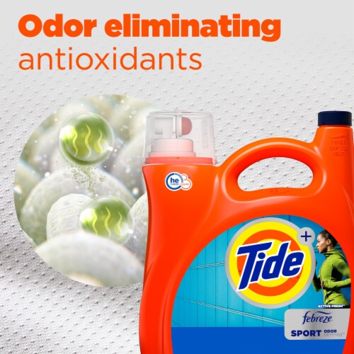 Tide® Febreze™ Sport Odor Defense™ Laundry Detergent Perspective: right