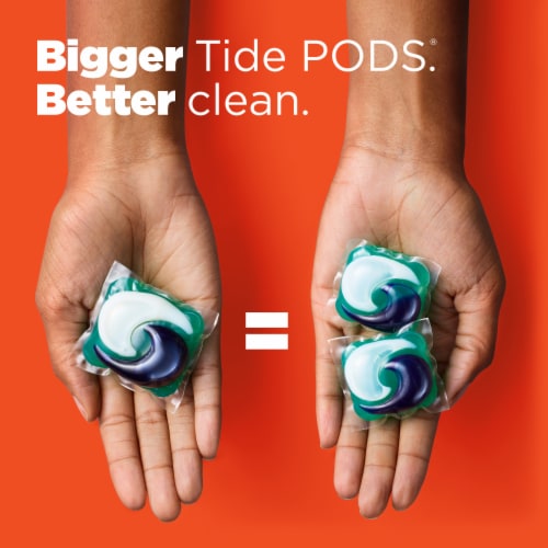 Tide Pods Hygienic Clean Heavy Duty Spring Meadow Laundry Detergent Pods Perspective: right