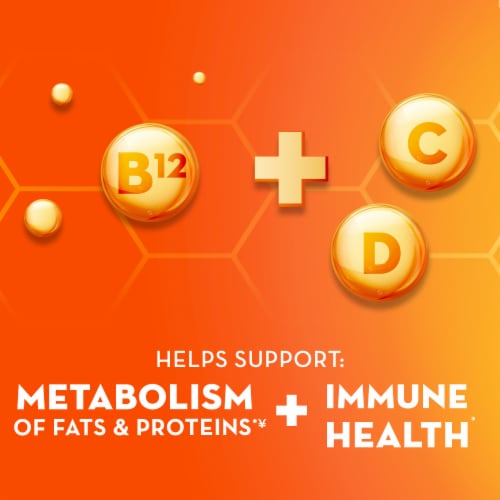 Metamucil Fiber + Vitamins C D & B12 Citrus Sparkling Powder Perspective: right