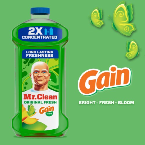 Mr. Clean Liquid Dilute 2X Concentrated Multi-Surface Cleaner Gain Original Fresh Perspective: right