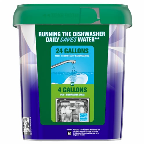 Cascade Platinum Plus ActionPacs Lemon Scent Dishwasher Detergent Pods Perspective: right