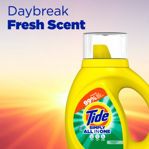 Tide Simply Daybreak Fresh Liquid Laundry Detergent Perspective: right