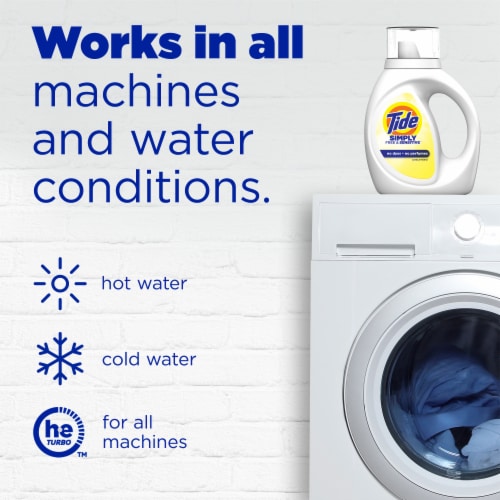 Tide Simply Free & Sensitive Liquid Laundry Detergent Perspective: right