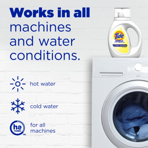 Tide Simply Free & Sensitive Liquid Laundry Detergent Perspective: right
