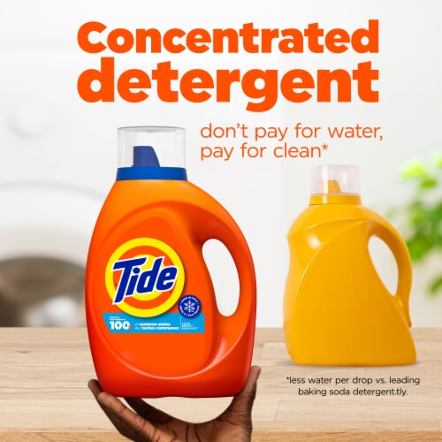 Tide Clean Breeze Liquid Laundry Detergent Perspective: right