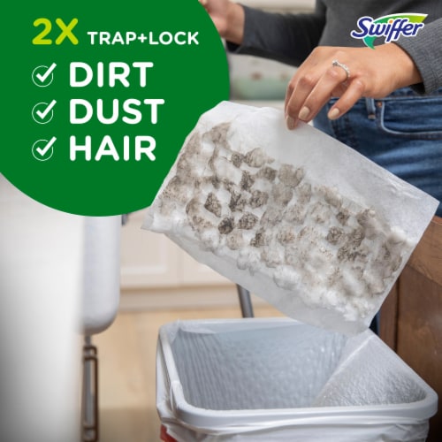 Swiffer Sweeper Heavy Duty Dry Multi-Surface Cloth Refills Unstopables Fresh Scent Perspective: right