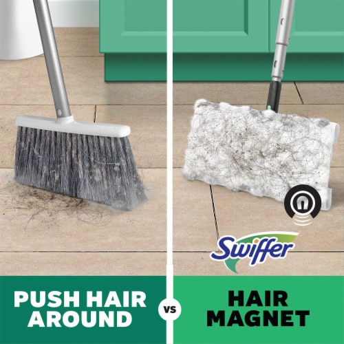 Swiffer Sweeper Heavy Duty Dry Multi-Surface Cloth Refills for Floor Sweeping Unstopables Perspective: right